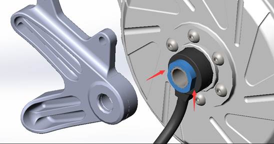 Thru axle 2025 hub motor