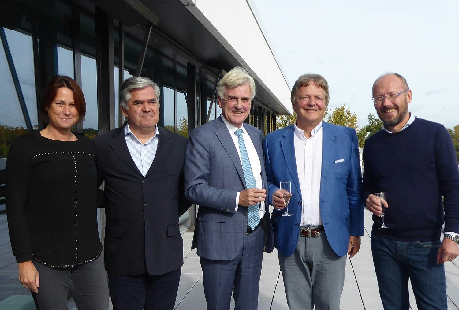 CONEBI Board members with René Takens (third from left) who has been appointed Honorary president. – Photo CONEBI 