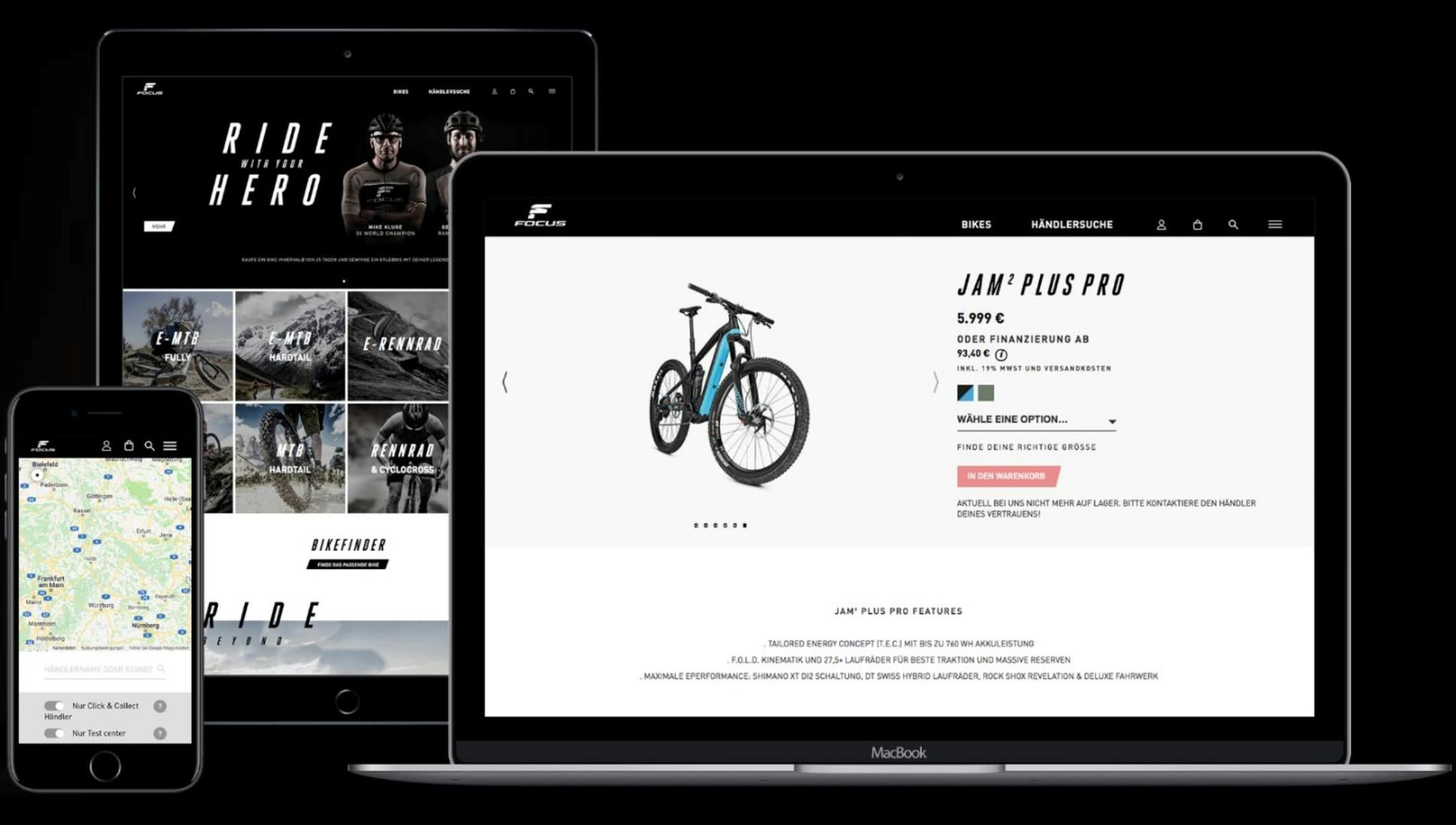 Germany is the first country at which Derby Cycle is offering its online shopping service for Focus bikes. – Photo Derby Cycle