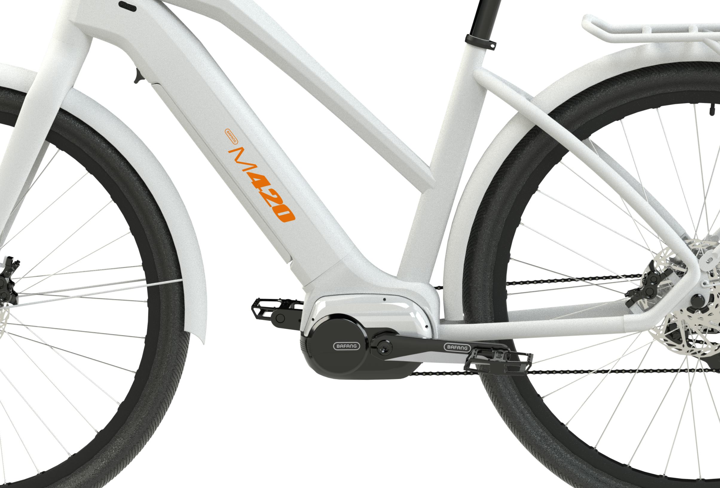 Bafang’s M420 is a clean, compact drive system for city and trekking bicycles. – Photo Bafang. 