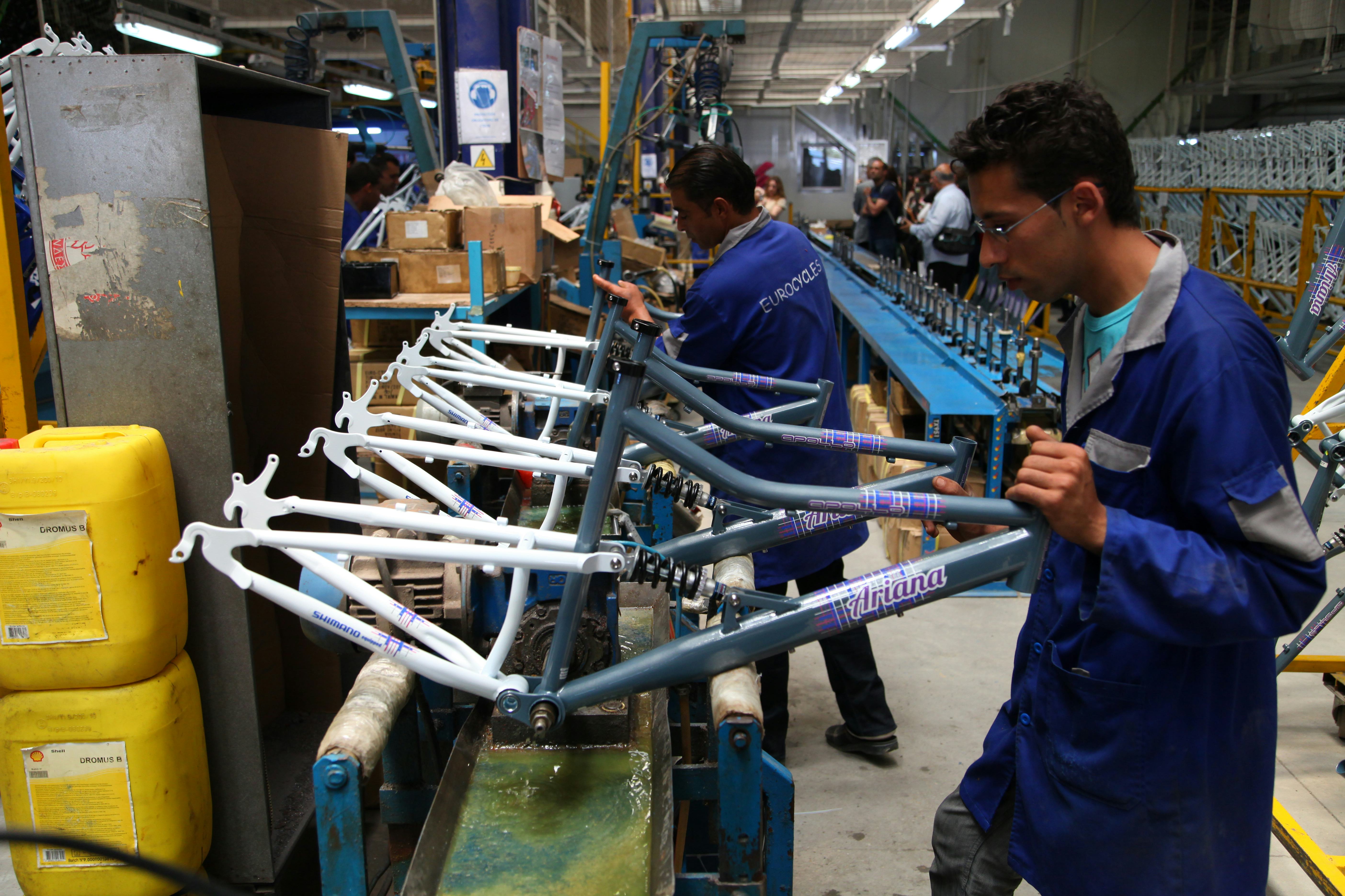 Tunisian Euro-Cycles exported some 450,000 bikes to EU in 2017. It owns parts maker Tunindustries producing rims, steel frames, forks and saddles. – Photo Euro-Cycles 