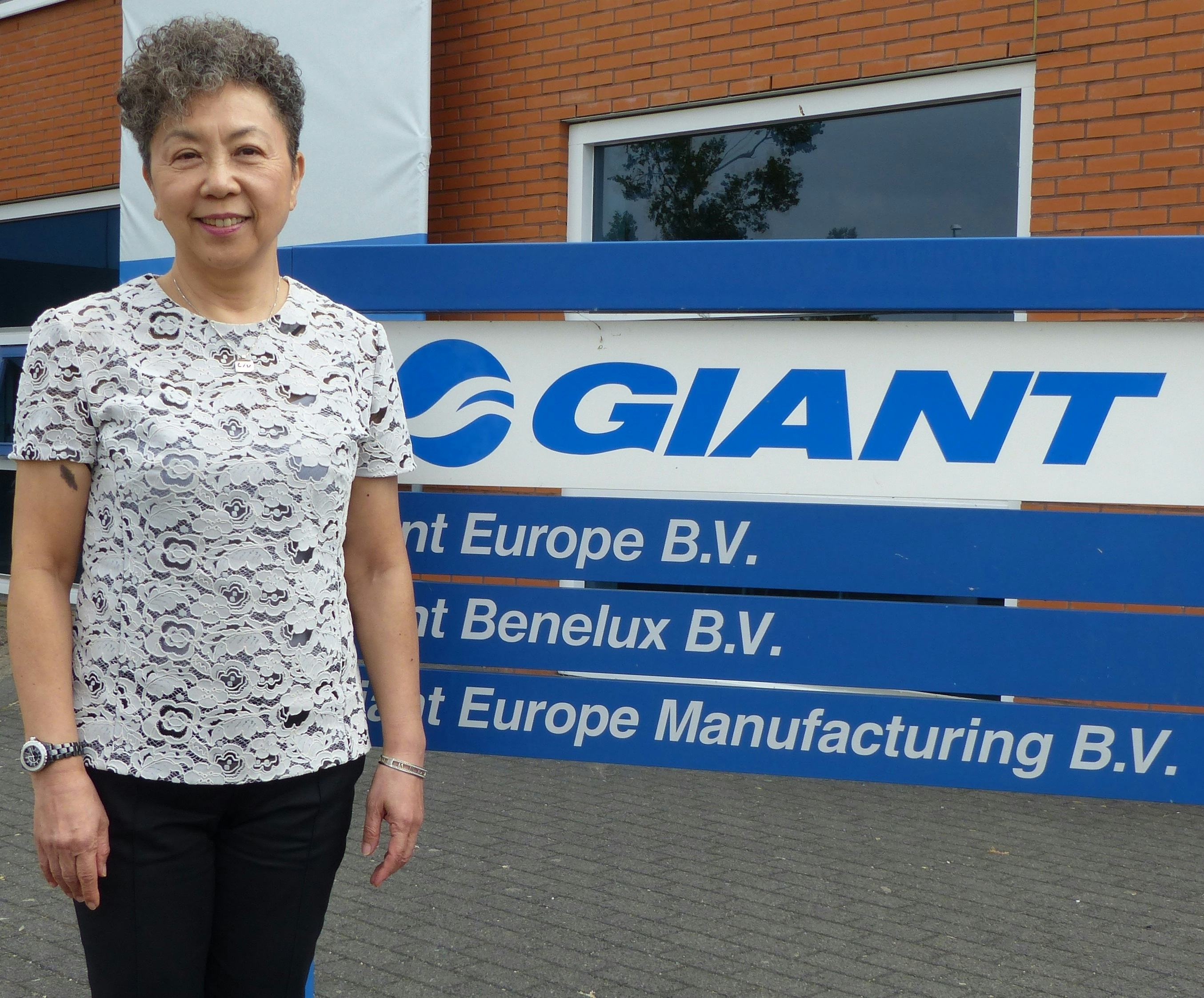 Bonnie Tu, Chairperson Giant Global Group said after the ground-breaking ceremony for a new factory in Hungary ‘Giant relocates production close to markets’. – Photo Bike Europe