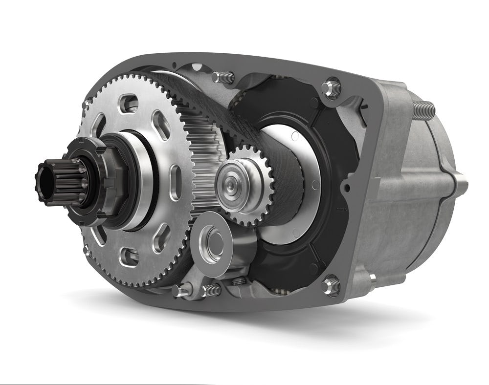 The Drive C is specifically designed for city e-bikes. The Drive C comes with an internal carbon-reinforced belt made by Gates. – Photos Brose