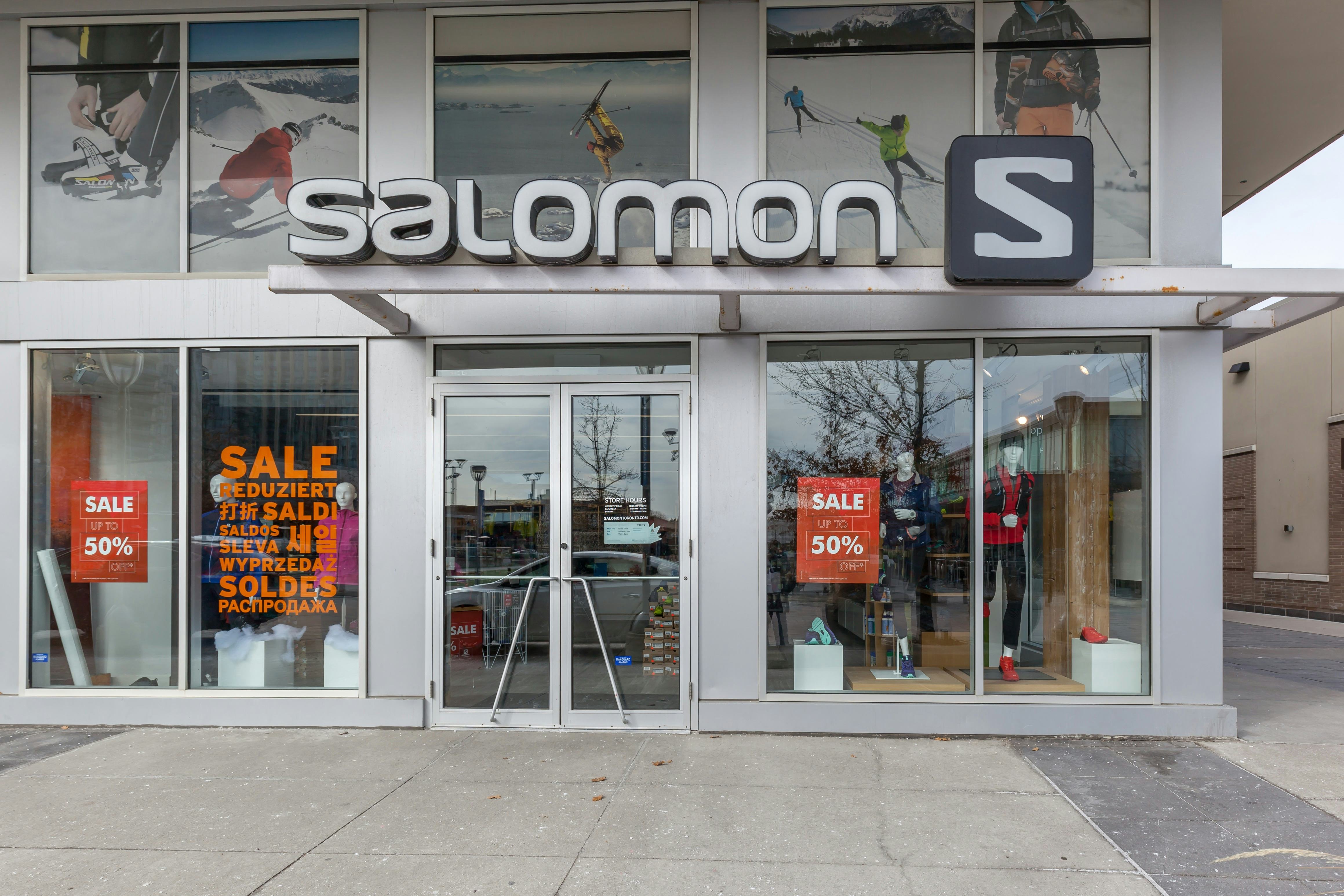 Amer Sports’ Salomon shop in Toronto, Canada. – Photo Shutterstock