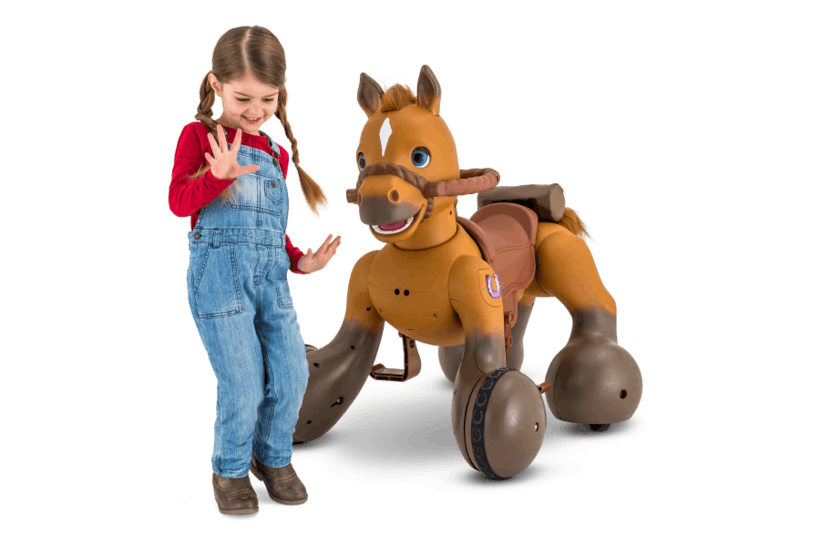 Pacific Cycle experienced third quarter double-digit revenue increase driven by (among others) battery powered ‘Rideamals’. Photo Pacific Cycle – Kid Trax