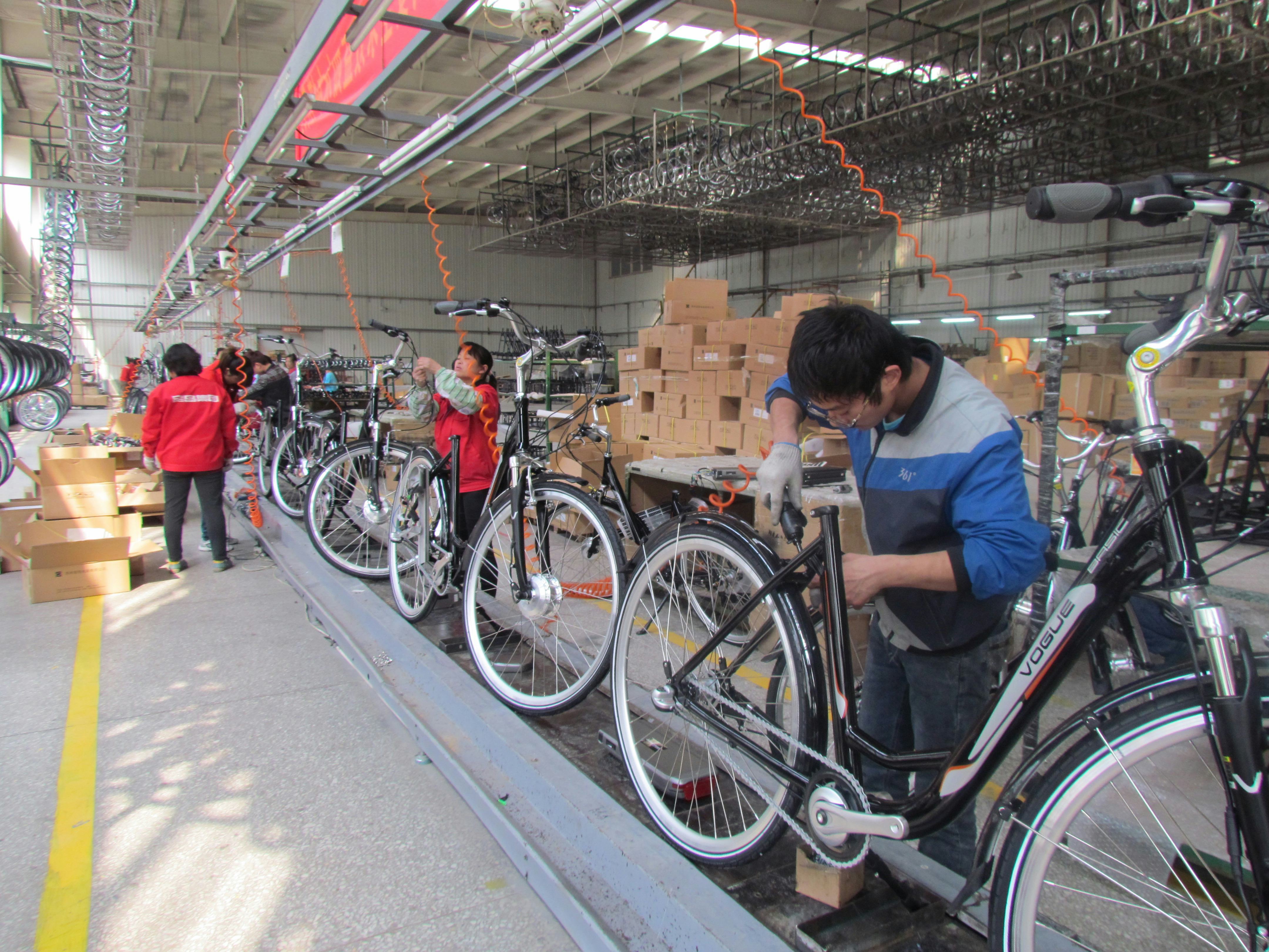 Production at Bodo Vehicle Group Co. Ltd. This is one of the companies which would be hardest hit by proposed dumping duties. – Photo Bike Europe