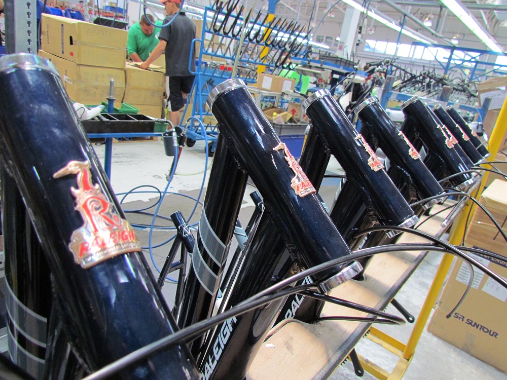 Accell Hunland生產的Raleigh bikes。Pon Holding目標是成為Accell Group的長期股東。照片來源／Bike Europe