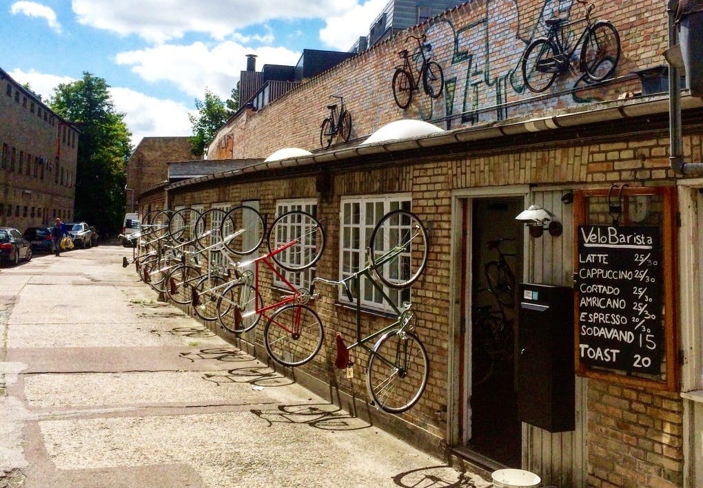 Velobarista bike shop in Copenhagen. – Photo Velobarista