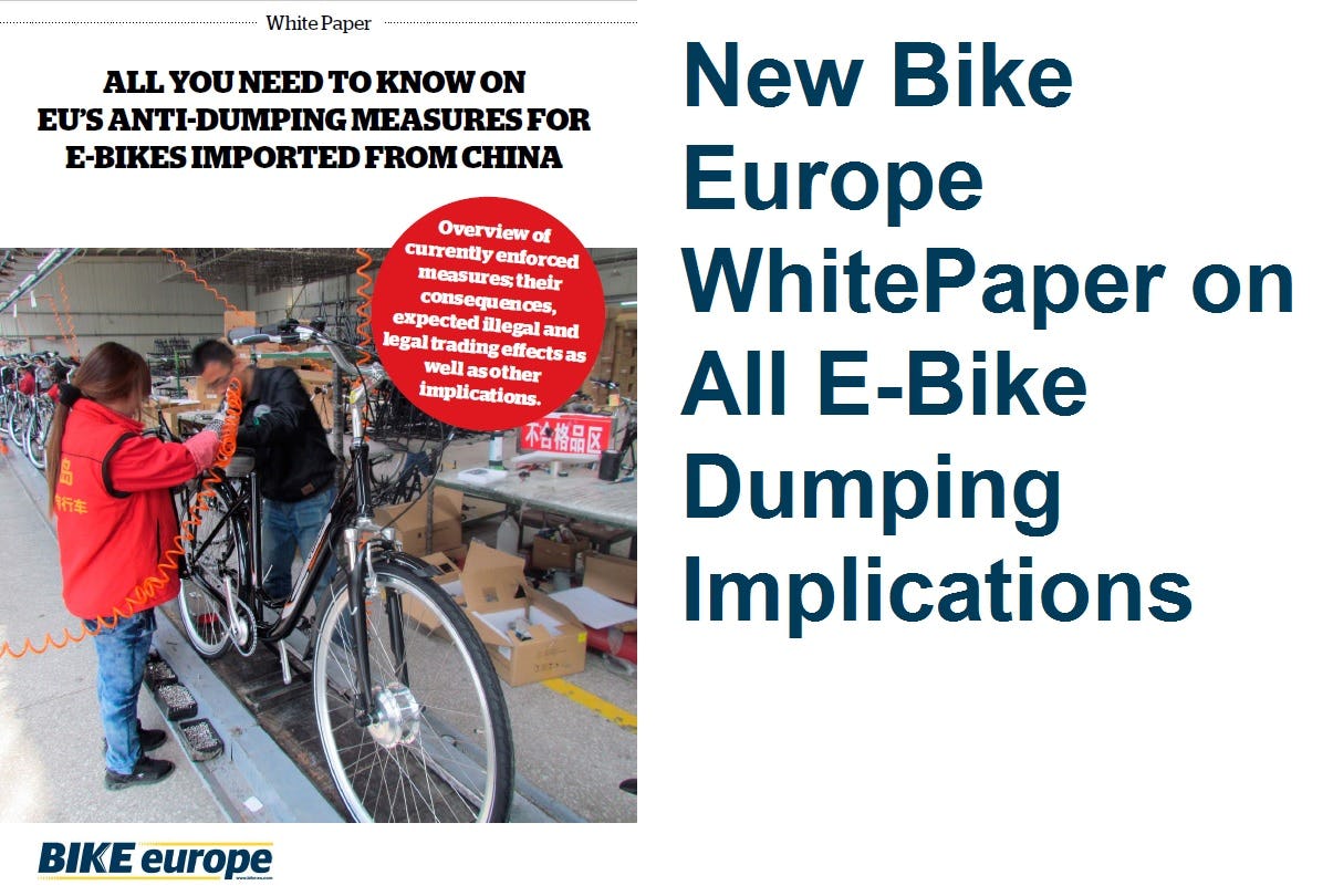 Bike Europe WhitePaper presents overview of currently enforced measures; their consequences, expected illegal and legal trading effects as well as other implications. – Photo Bike Europe 