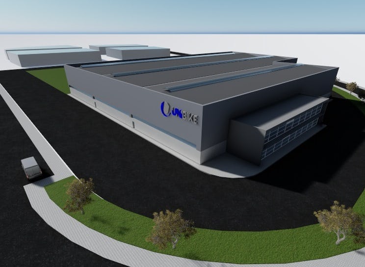 New Unibike plant will get annual production capacity of 70,000 e-bikes and e-MTBs. – Photo Unibike