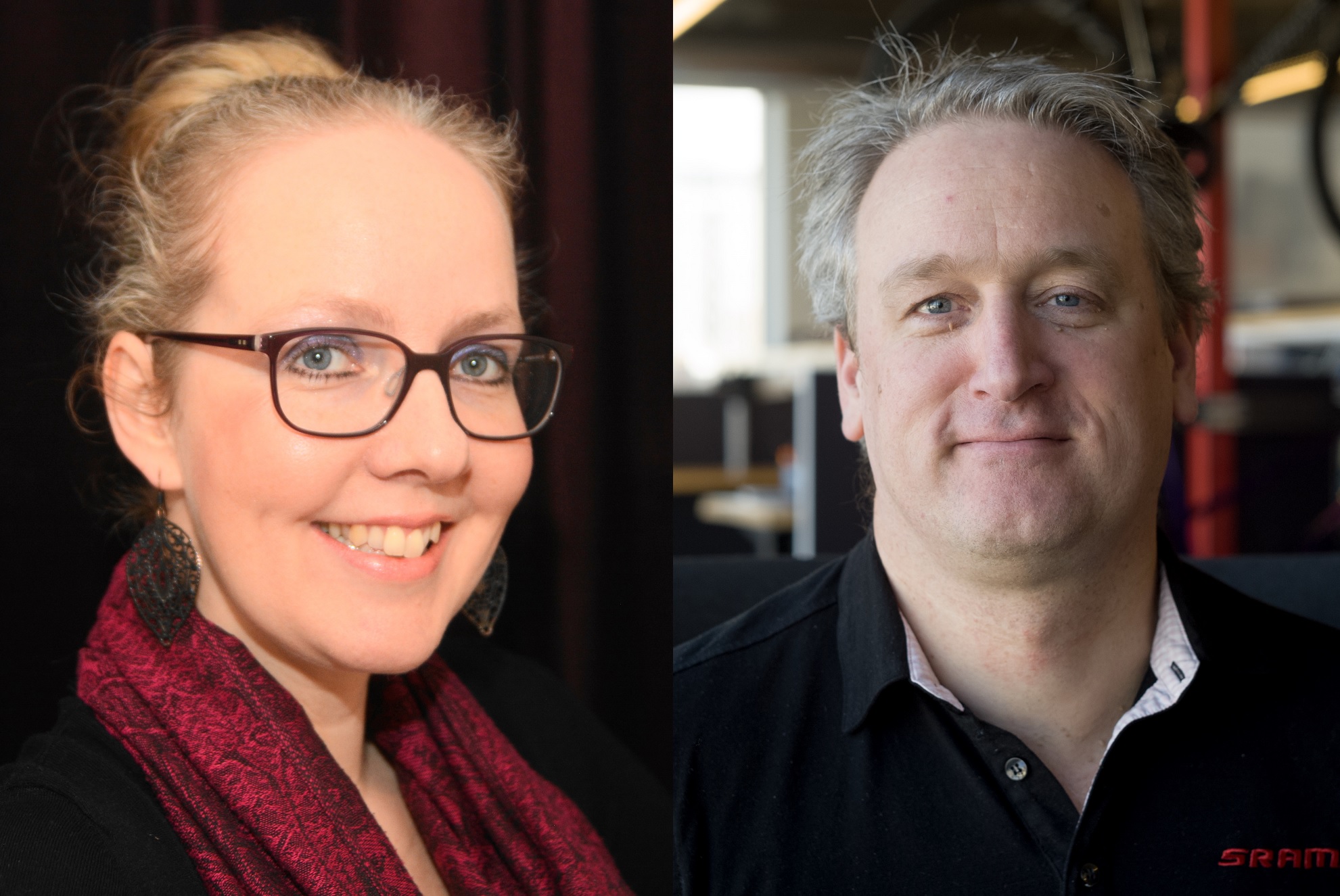 Anja Lagemaat (l.) and Patrick Brandwagt. – Photo SRAM