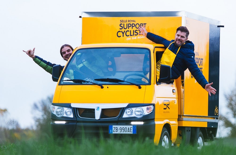 Selle Royal European Tour is named ‘Support Cyclists On The Road’. – Photo Selle Royal