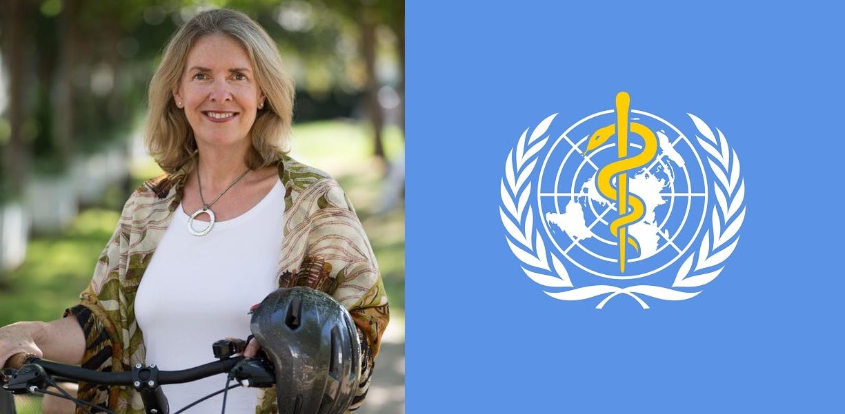 How WHO views cycling benefits and how it connects this to preventing obesity, will be explained by Dr Fiona Bull. – Photo WHO