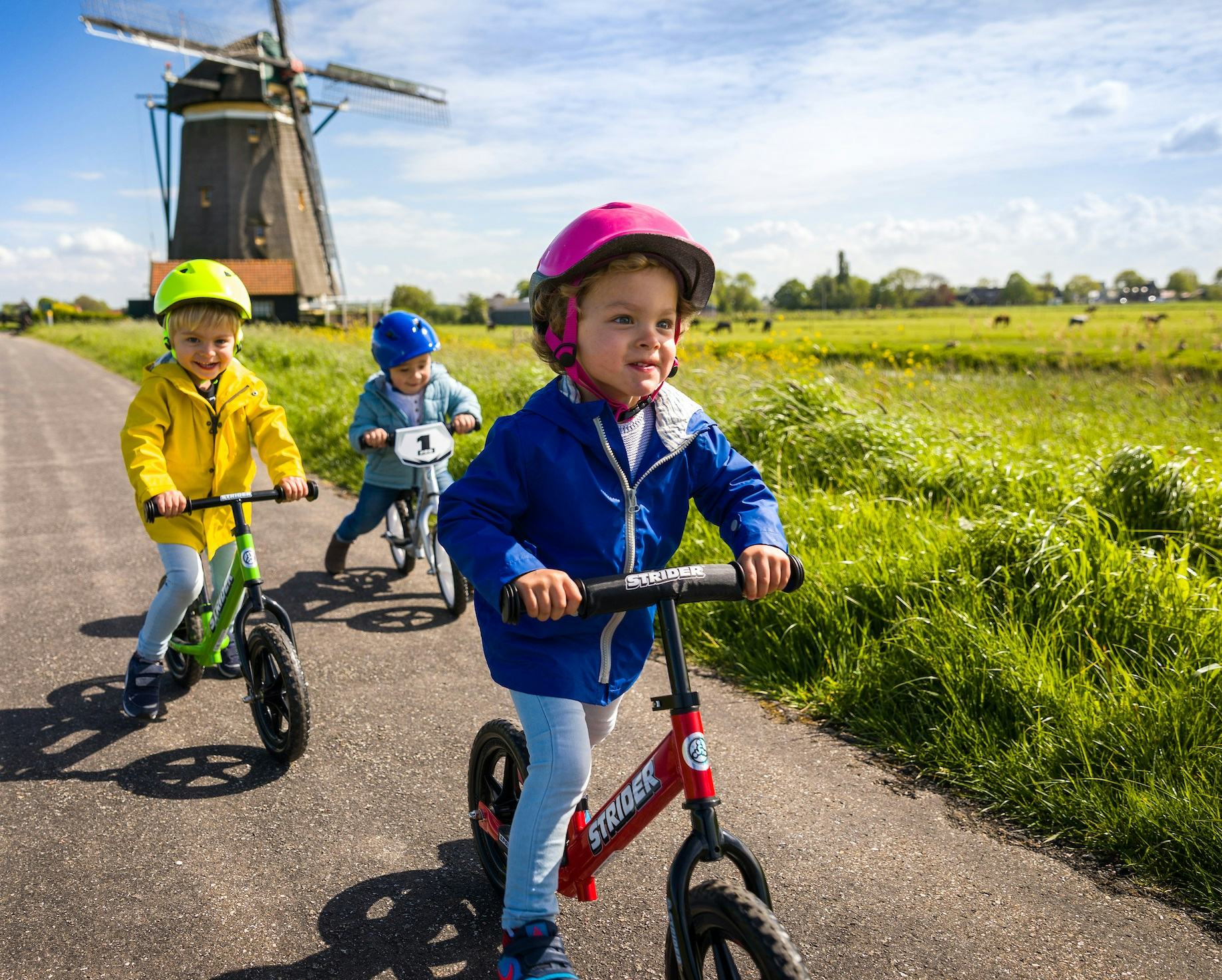 Strider balance bikes improves freedom of mobility of young children and their parents. - Photo Ronald Speijer 