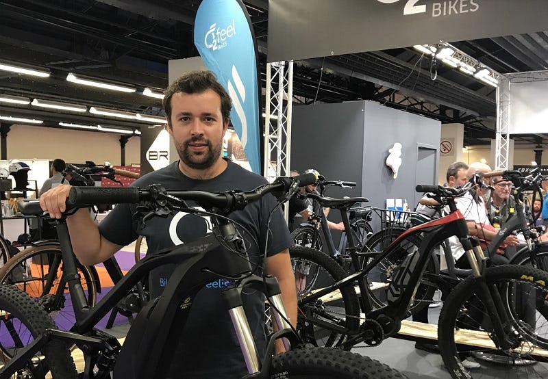O2Feel CEO Grégoire Brunet. His goal is goal is for O2Feel e-bikes to reach 50 percent in international sales. - Photo Michel de Chavanon