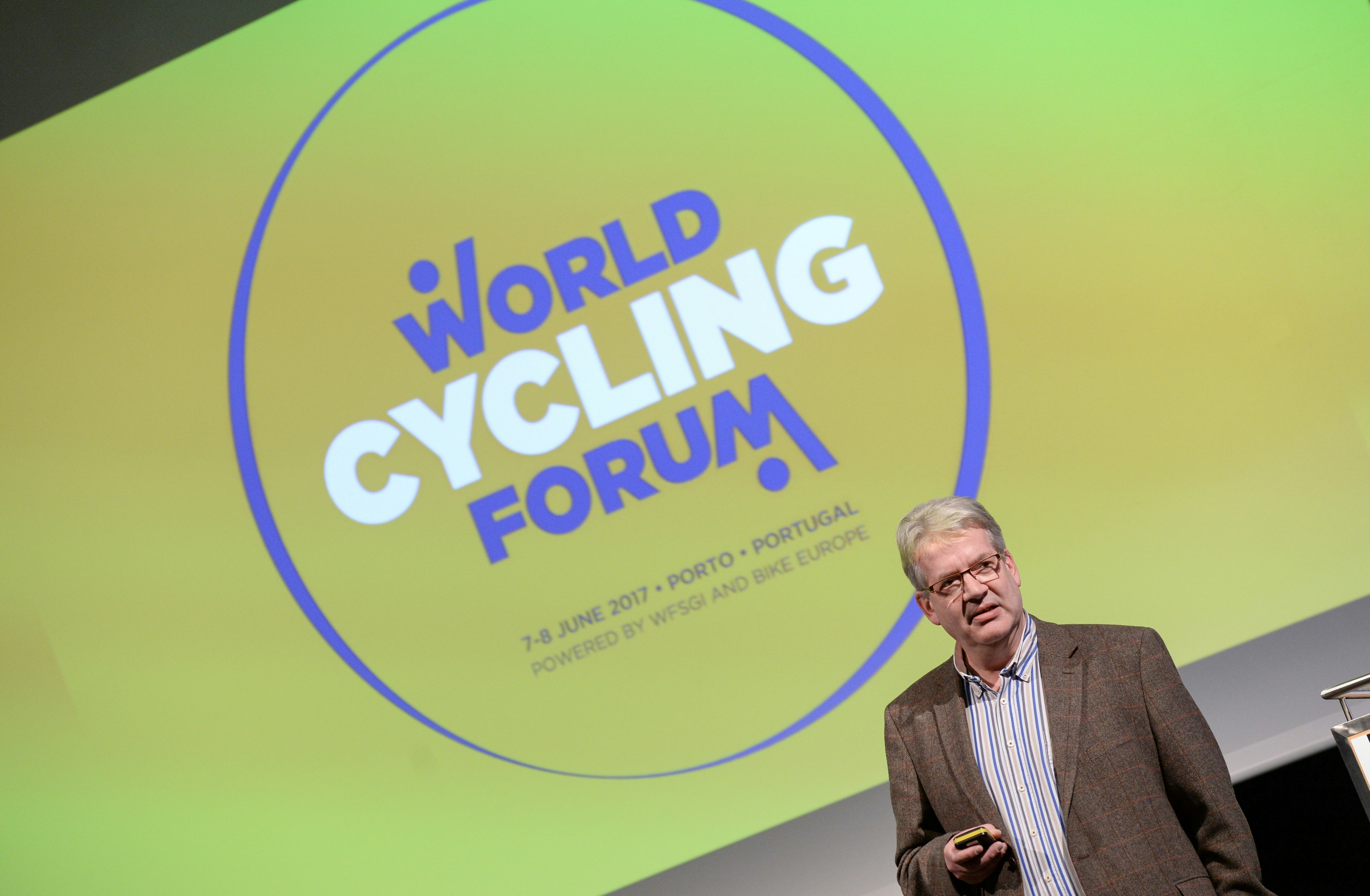 WFSGI Bicycle Committee chairman, Jeroen Snijders Blok ‘World Cycling Forum features high-class presentations every decision maker must see and learn from’. – Photo WFSGI
