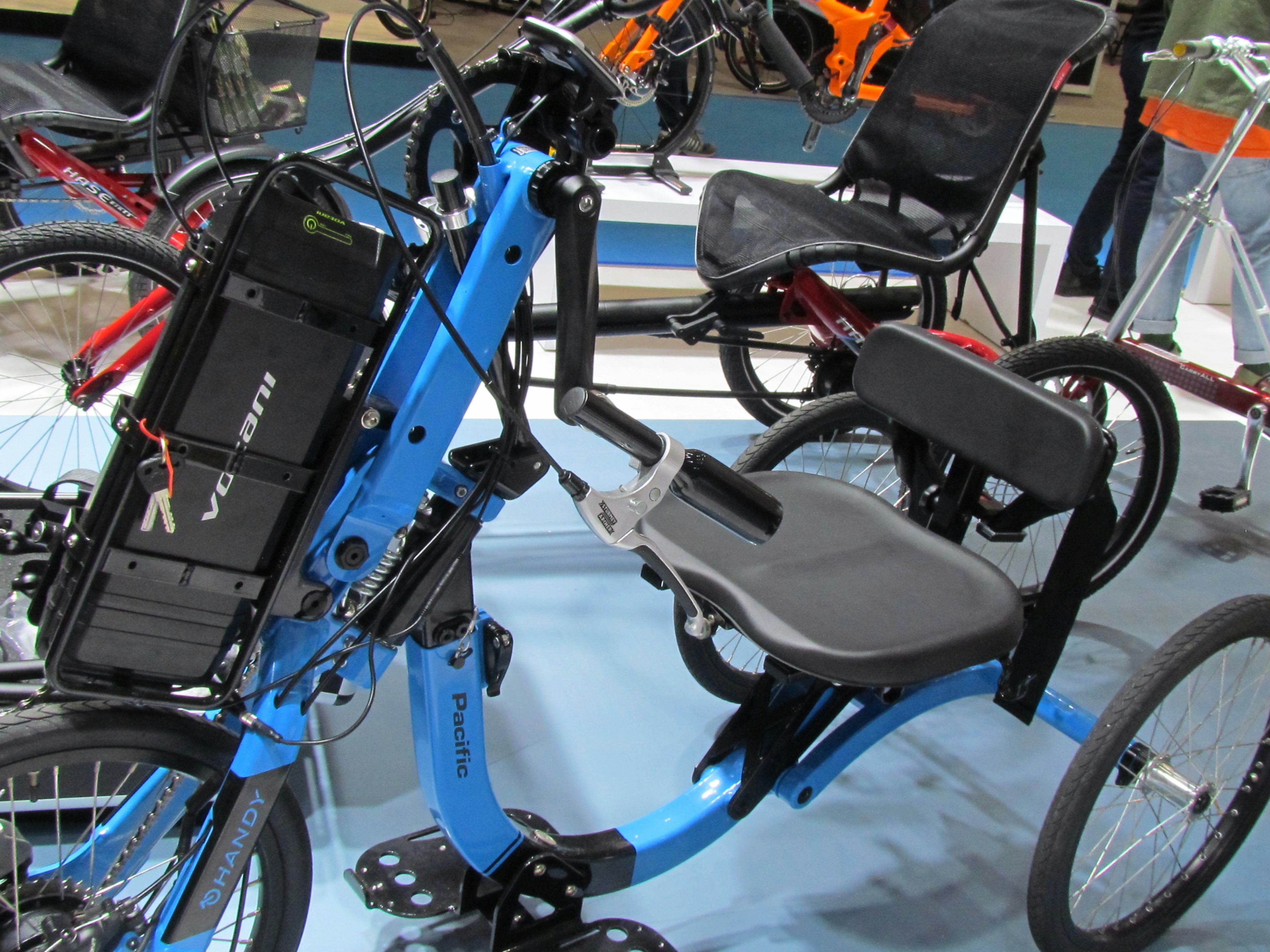 New Handy named tricycle by Pacific Cycles is (e-supported) hand powered. – Photo Bike Europe