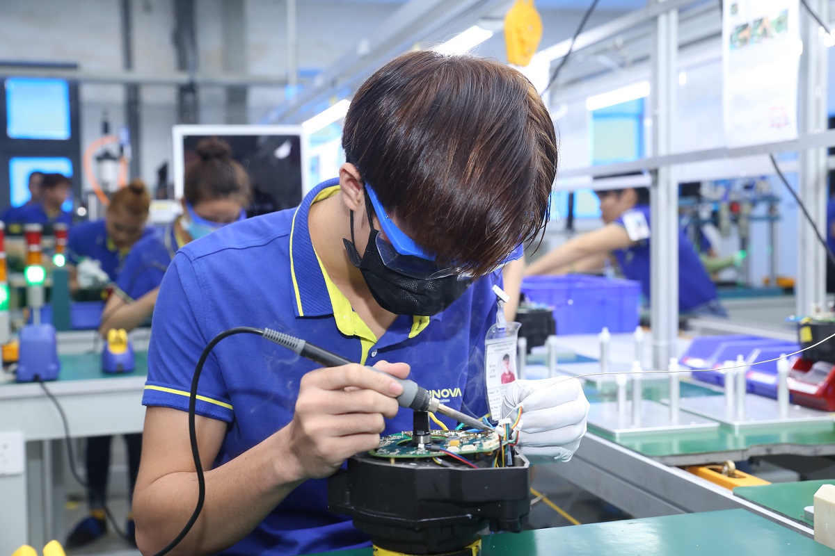 Motinova已將整套生產設備及儀器從中國移至越南新廠。照片來源／Motinova