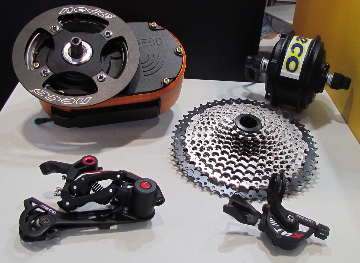 NECO往傳動零件領域發展，甚至因應趨勢研發電動馬達。照片來源／Bike Europe