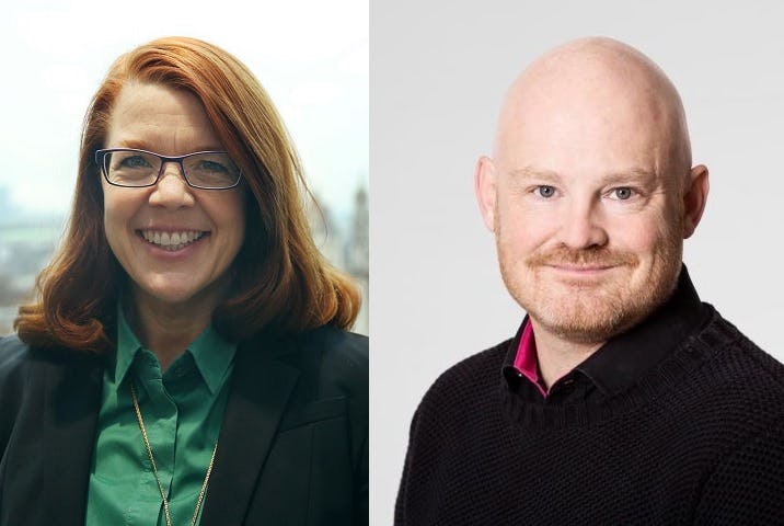 Jill Warren was Chief Marketing Officer at an international law firm; Morten Kabell was consultant on bicycle infrastructure and cycling culture. – Photos ECF