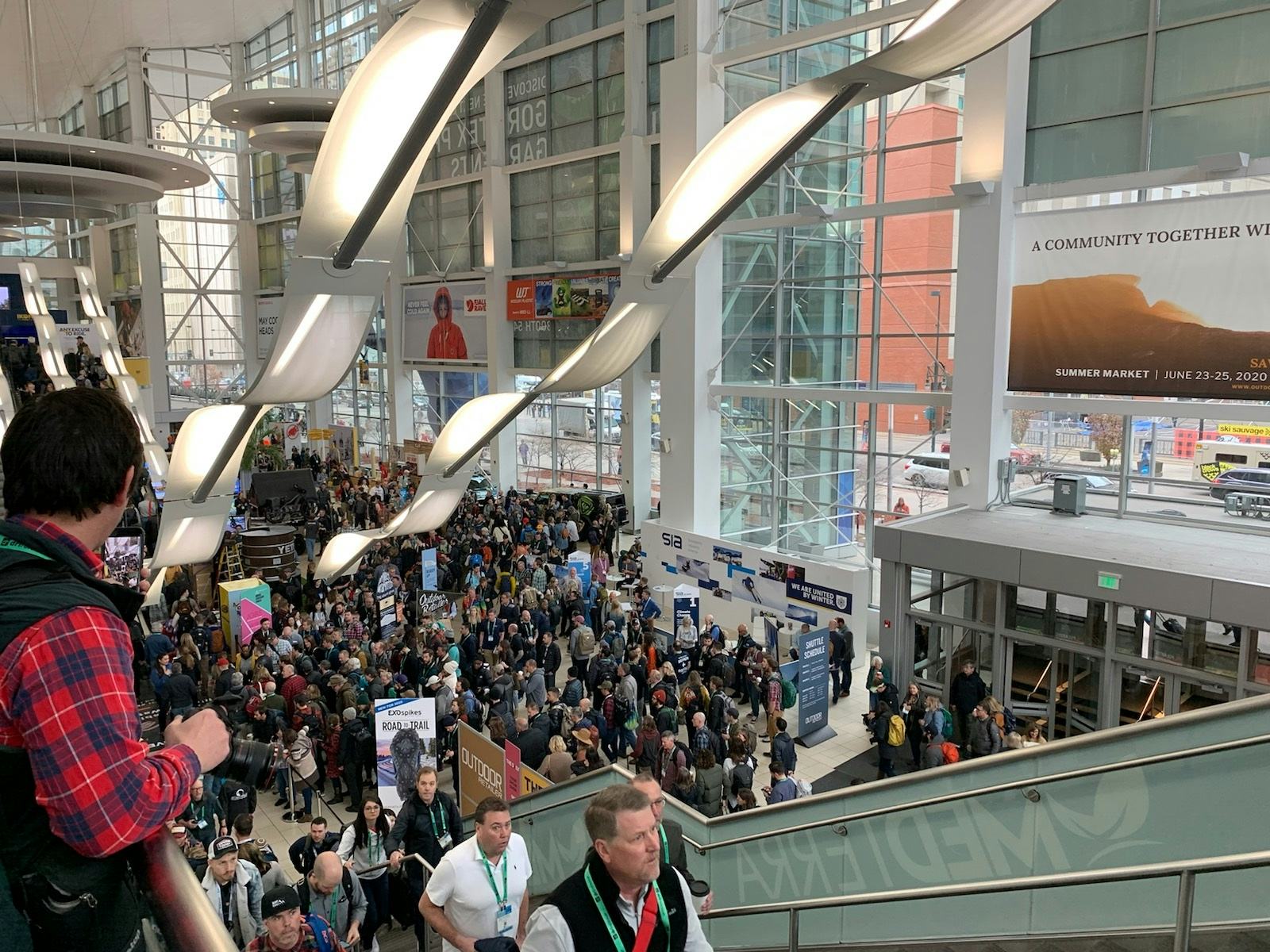 The Outdoor Retail show’s halls were full of buyers, media, and industry players. – Photo Scott Montgomery