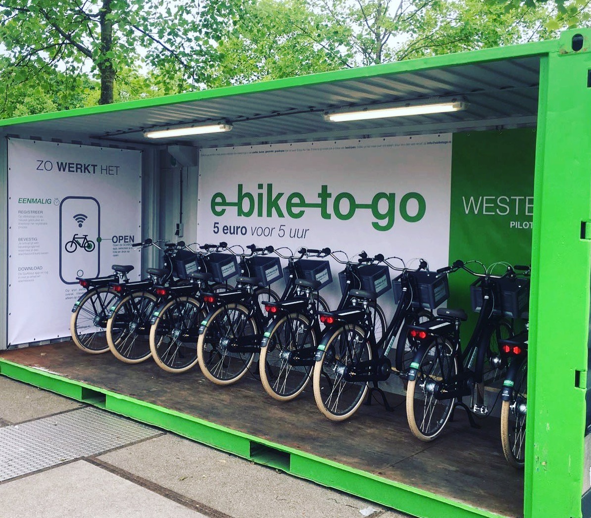 共享系統在荷蘭的自行車及電動自行車使用率成長上有很大的貢獻。照片來源／e-bike-to-go