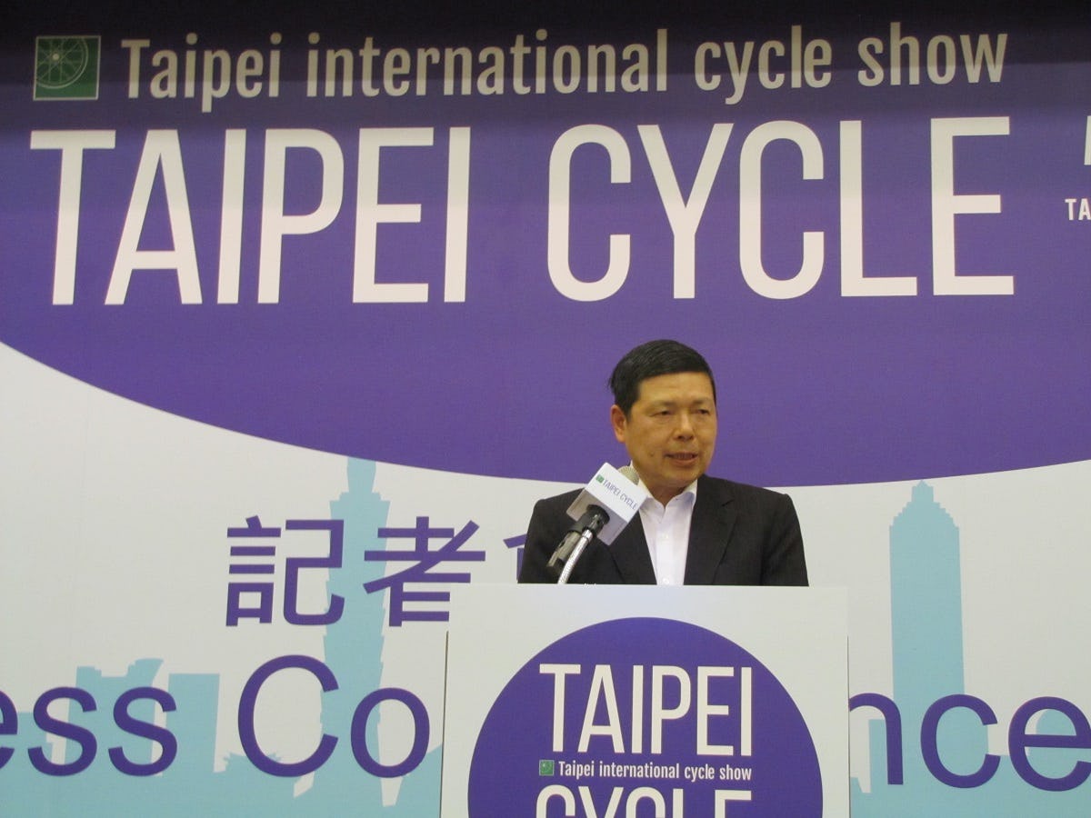 TAITRA CEO Walter Yeh, ‘To meet the industries’ needs, Taipei Cycle and TaiSPO will still offer online trade meetings and online exhibition in May.’ – Photo Bike Europe