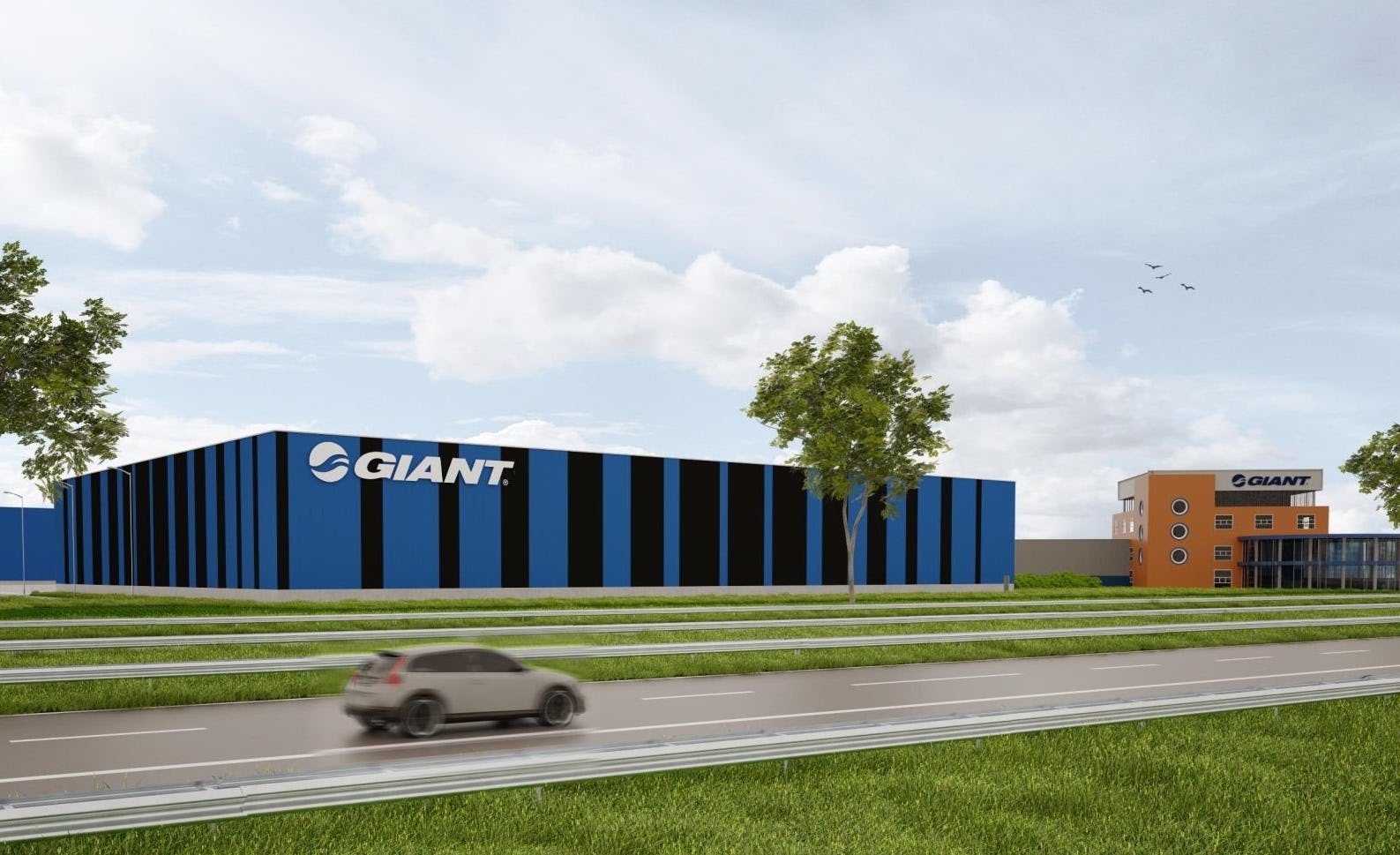 On completion, Giant’s distribution centre in the Netherlands will have a storage capacity of 17,000 square meters. - Photo Unibouw 