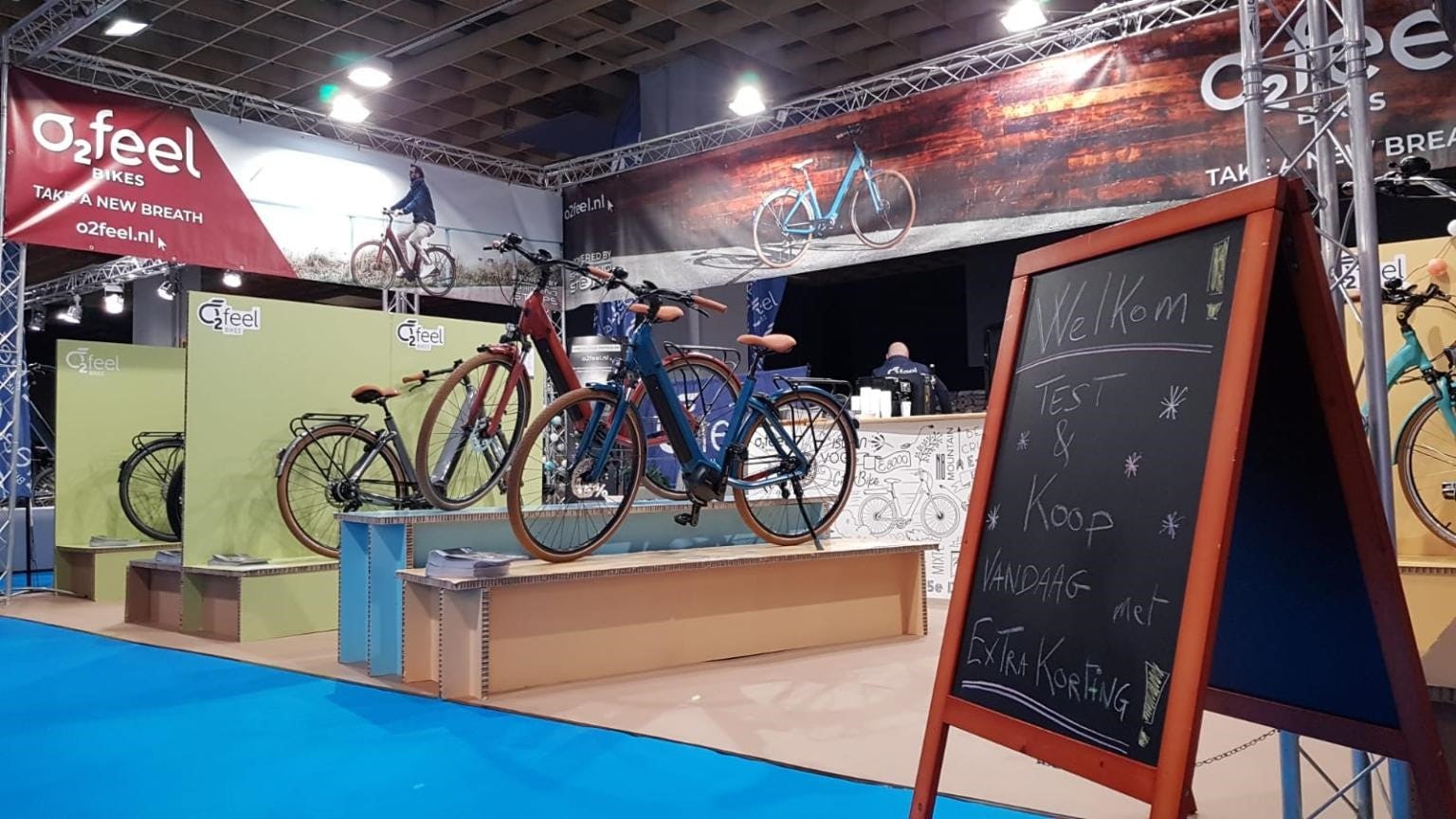 Caption: O2Feel recently exhibited in Belgium at Velofolies and in the Netherlands during the E-Bike Xperience show, Utrecht. - Photo Michel de Chavanon 