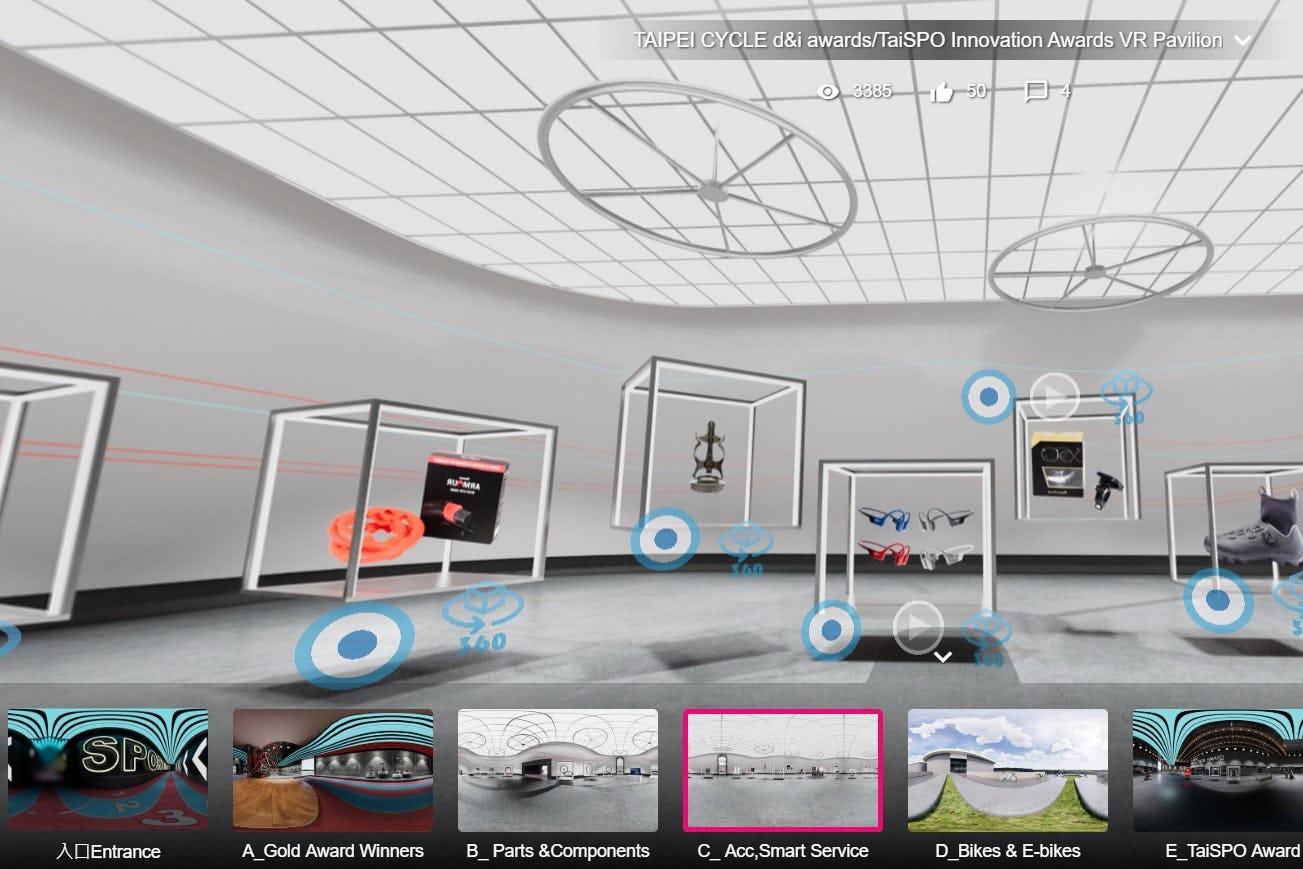 The virtual reality platform gives global buyers and visitors an all-new exhibition experience. - Photo Bike Europe.