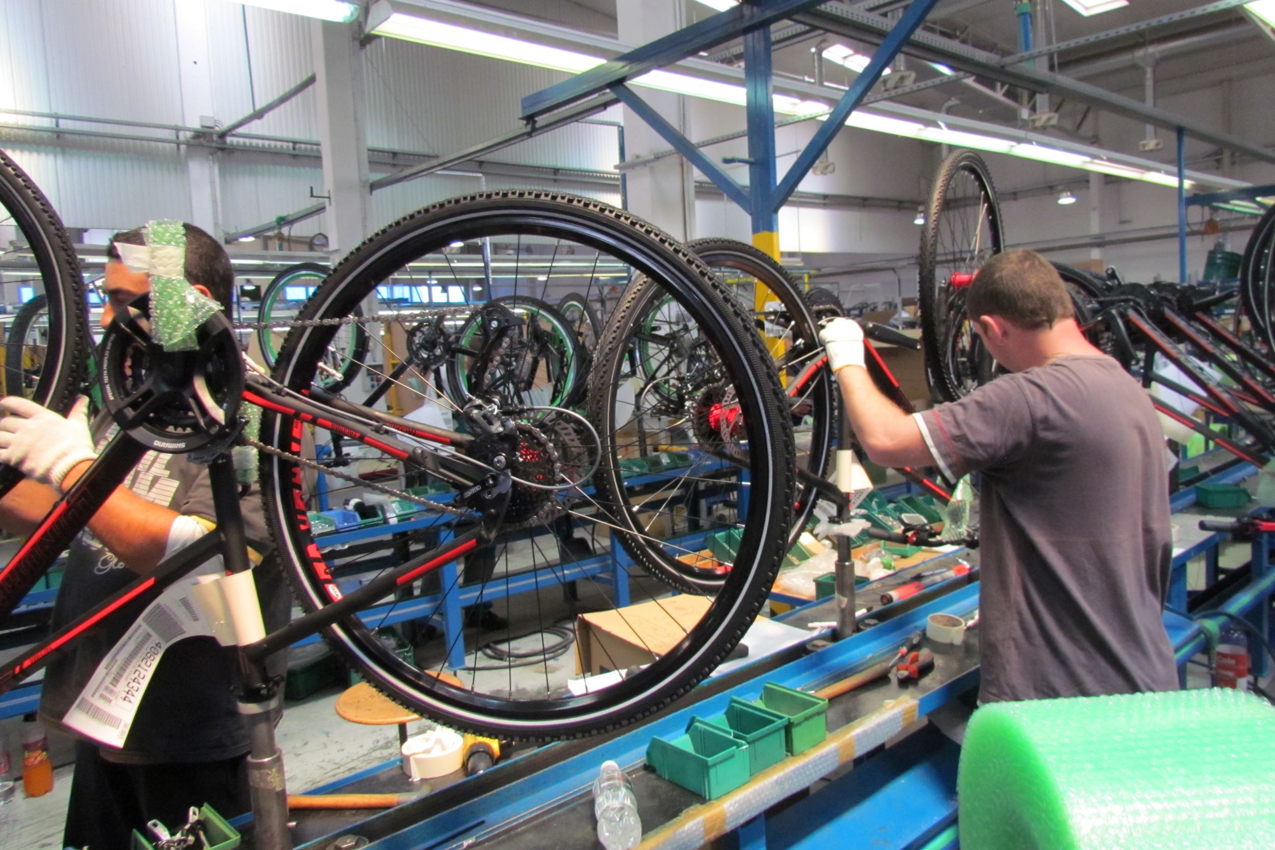 Accell Group上半年產量降低，目前已回升至七八成。照片來源／Bike Europe