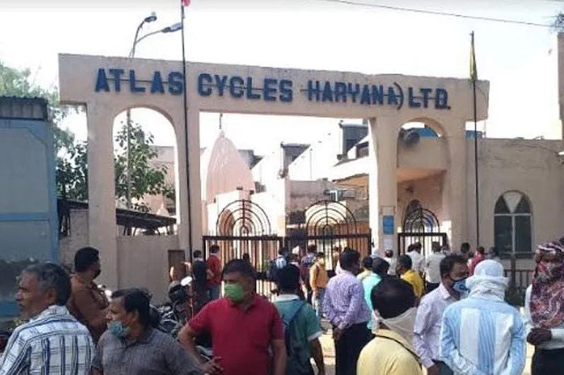 For Atlas Cycles the financial resources were insufficient for daily expenses and buying raw materials. – Photo National Herald 