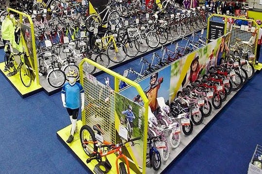 Go Outdoors, which is being rebought by JD Sports, had placed a greater focus on bike sales in recent years. – Photo Go Outdoors 