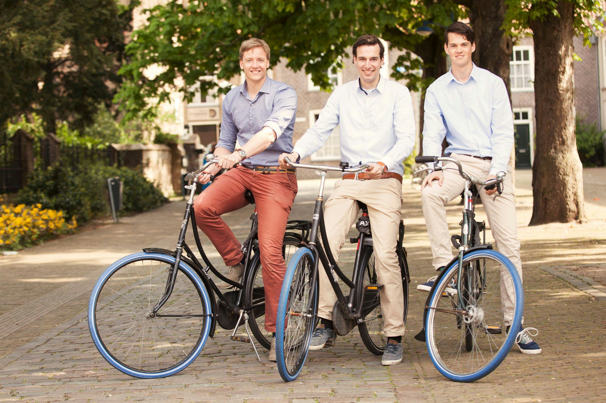 From left to right, the founders of Swapfiets: Dirk de Bruijn, Martijn Obers & Richard Burger. - Photo Swapfiets 