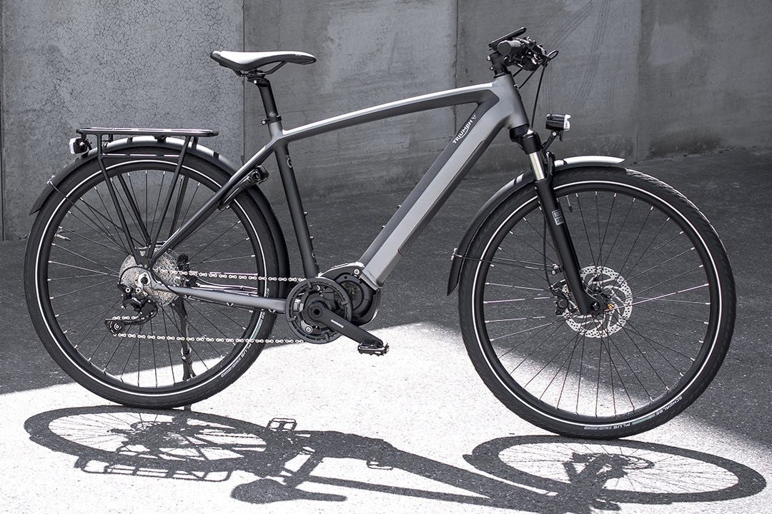 Prototype image of the Trekker GT, which marks Triumphs first e-bike entry into the market. - Photo Triumph