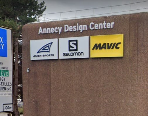 Mavic is still based in the offices of its former owner Amer Sports. – Photo Streetview