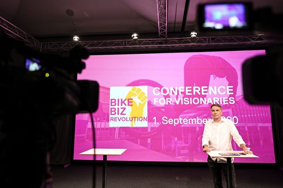 In a successfully executed online format, Frank Puscher moderated the Bike Biz Revolution event, the first of Eurobike’s 3 Digital Days. – Photo Eurobike