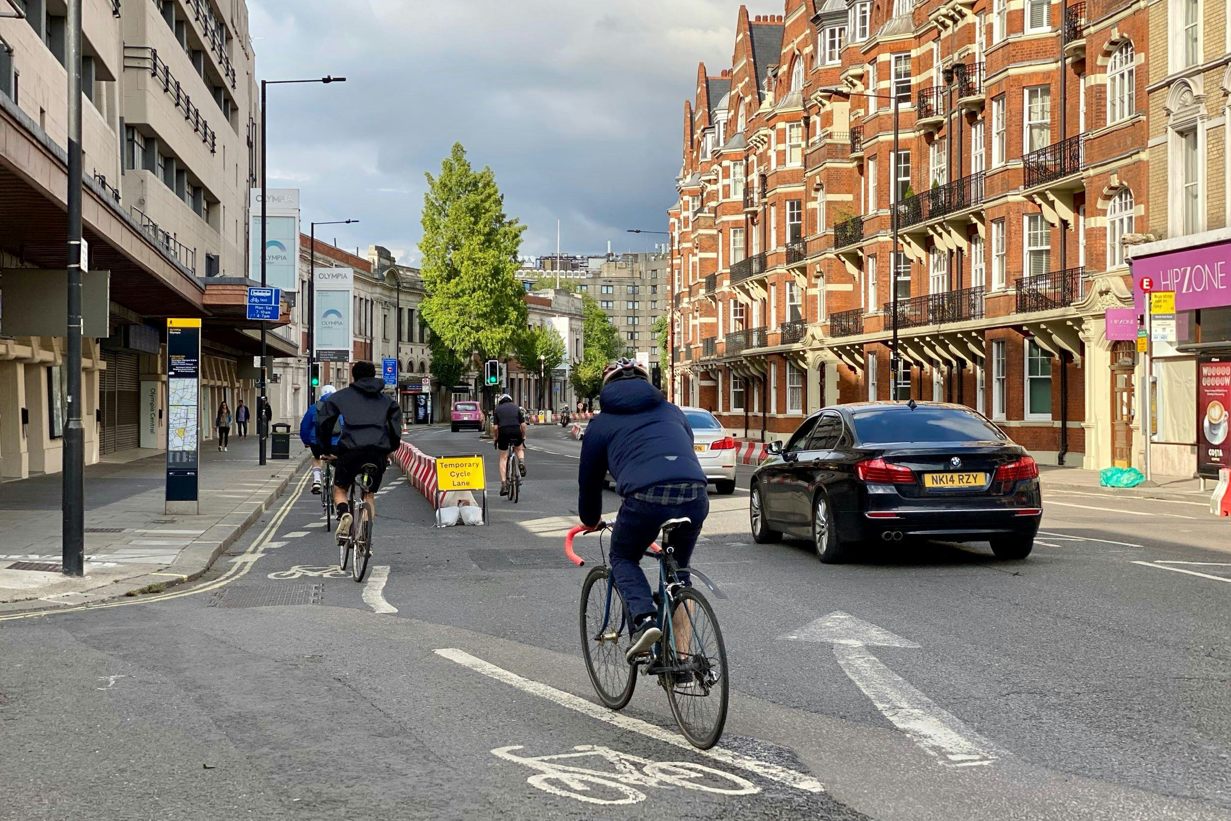 Temporary cycle lanes in cities such as London have boosted the popularity of cycling in the UK during the pandemic. - Photo Shutterstock