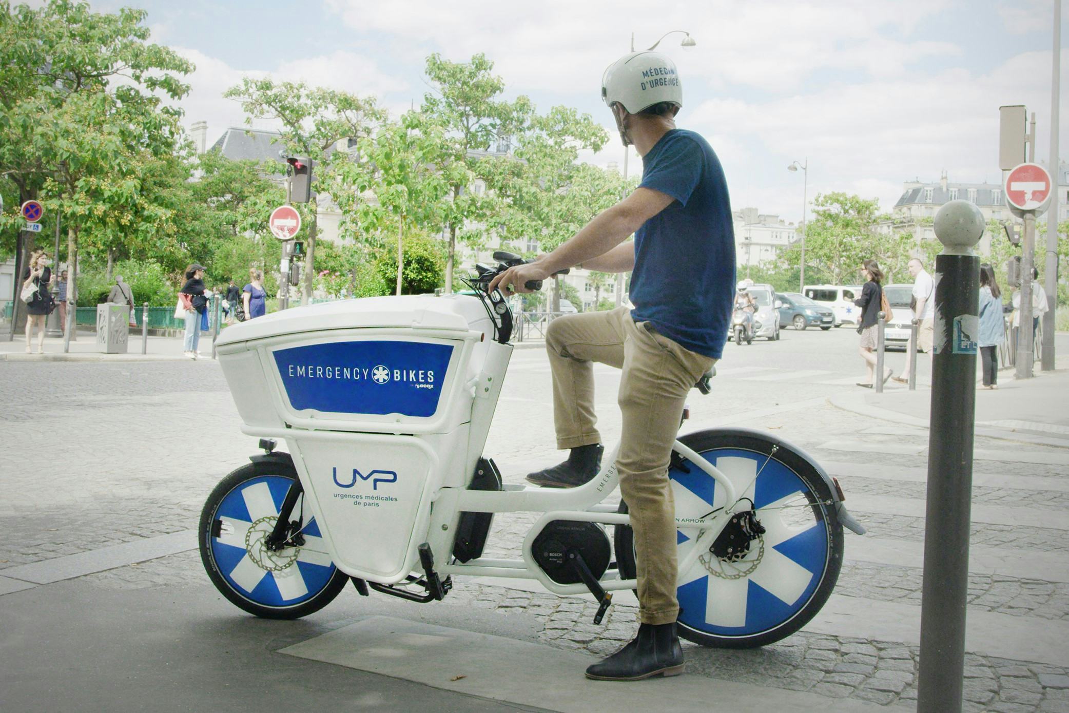 Developers of the Emergency Bikes which made their debut in Paris, hope the concept will spread to other cities and countries. - Photo Wunderman Thompson Paris  
