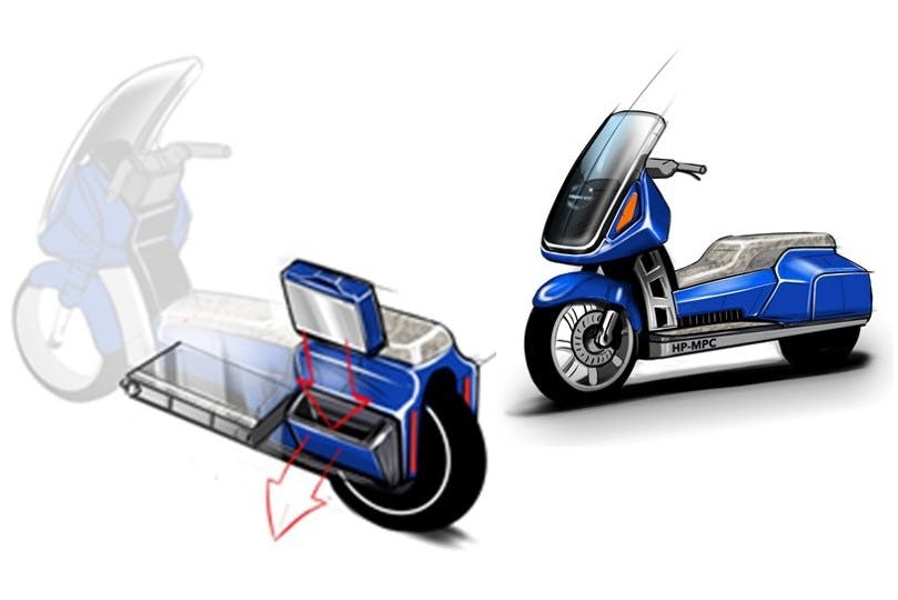 The Cleantron High Power MPC system is a powerful and compact battery system for light electric vehicles such as electric scooters and minicars. - Photo Cleantron  