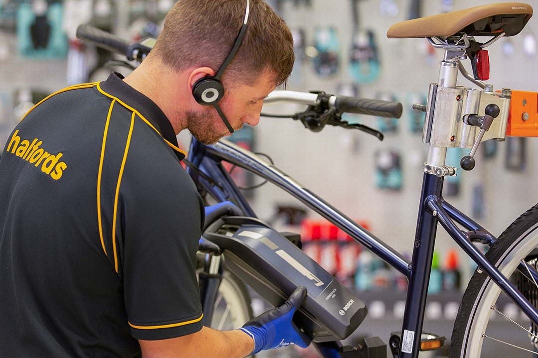 Halfords is putting an increased focus on e-bike and e-scooter services across all its stores. – Photo Halfords 