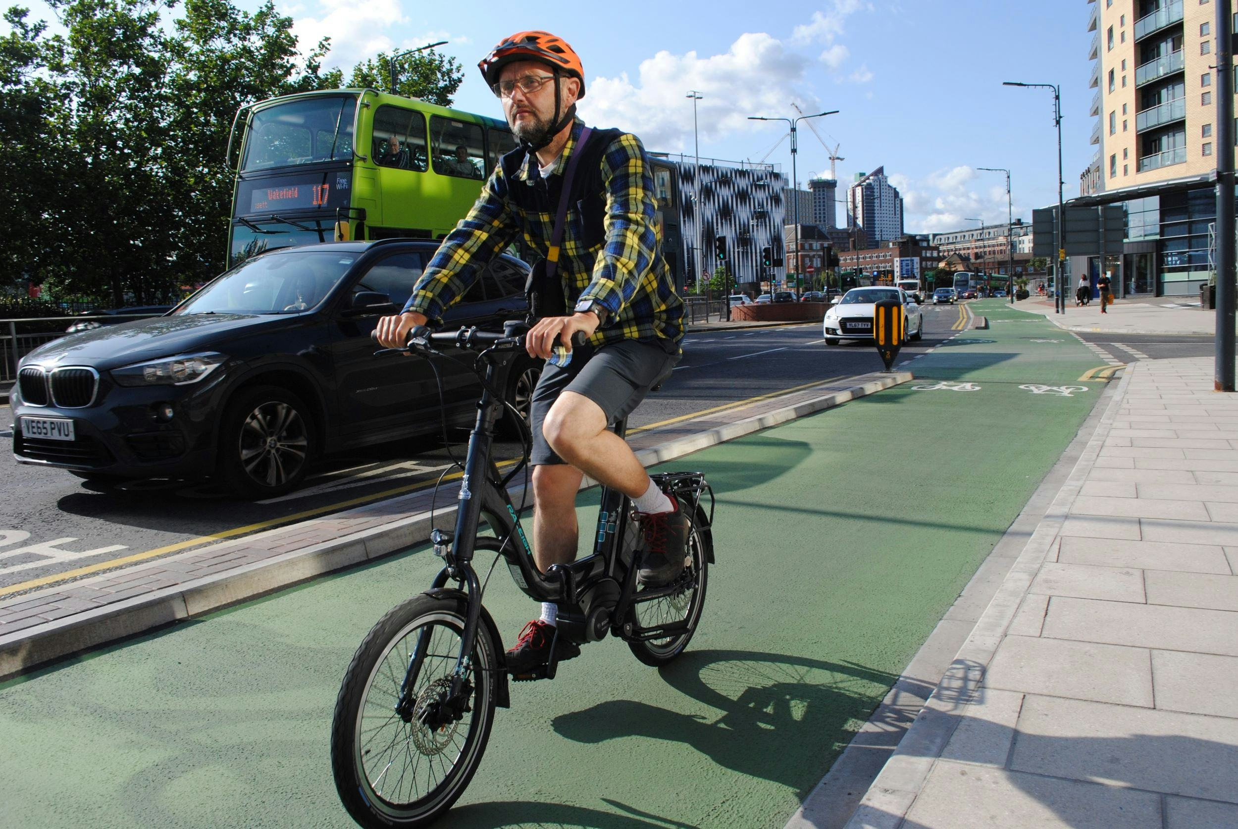 €2.24 billion worth of investment was signalled by the government in May 2020, raising the prospect of Dutch levels of investment in cycling infrastructure. – Photo Richard Peace 