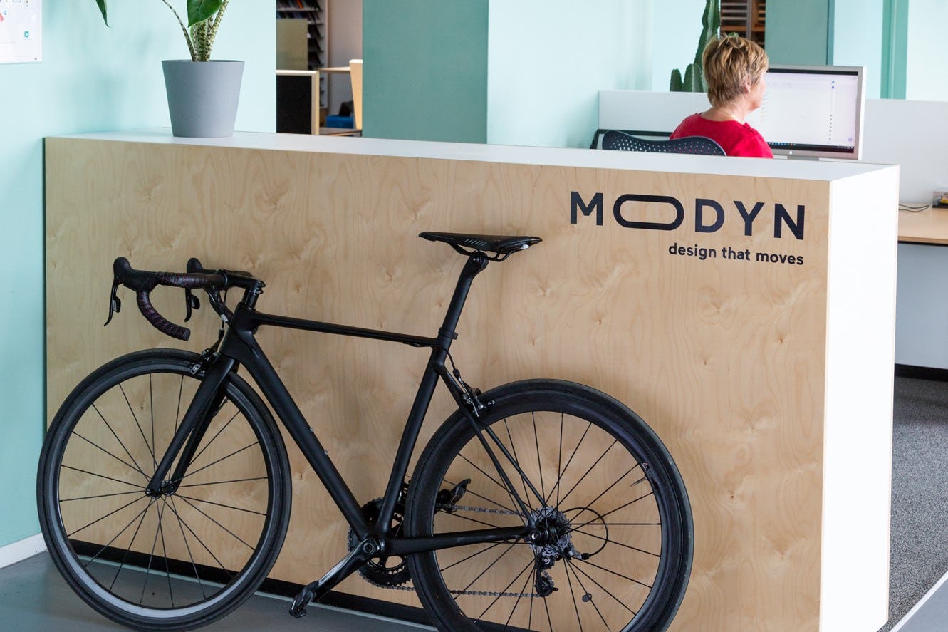 Vanderveer, the agency responsible for designs for brands such as Gazelle, Quinny and VDL has rebranded to Modyn. - Photo Modyn  