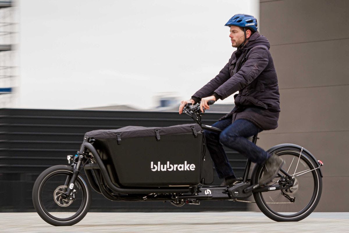 Blubrake has adapted their ABS technology for e-cargo bikes as they are heavier and faster than regular e-bikes and can be unstable when the cargo box is empty. - Photo Blubrake