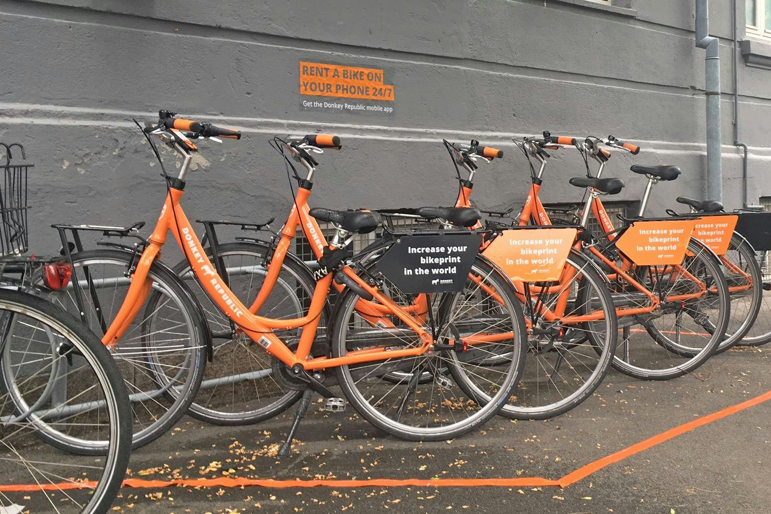 Will the orange bikes of Donkey Republic soon be found in new cities across Europe? – Photo Donkey Republic 