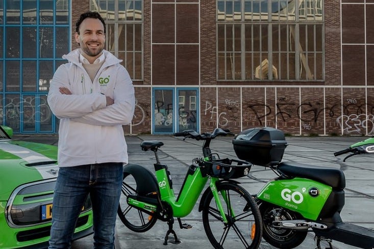 “Users will soon be able to book e-bikes and electric cars in our app thanks to this funding,” explains GO Sharing CEO Raymon Pouwels. – Photo GO Sharing 