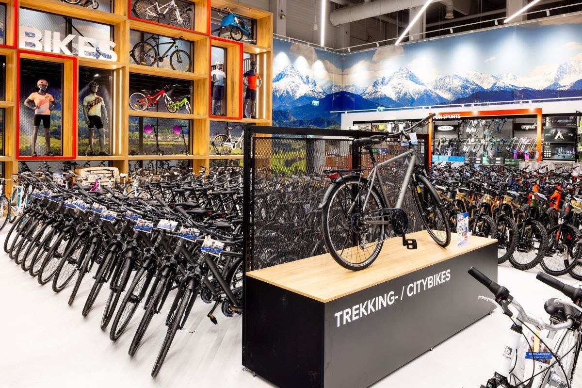 The recently opened bike flagship store in Vienna, Austria is part of the expansion plans of the Austrian sports giant. - Photo Hervis/Johannes Brunnbauer