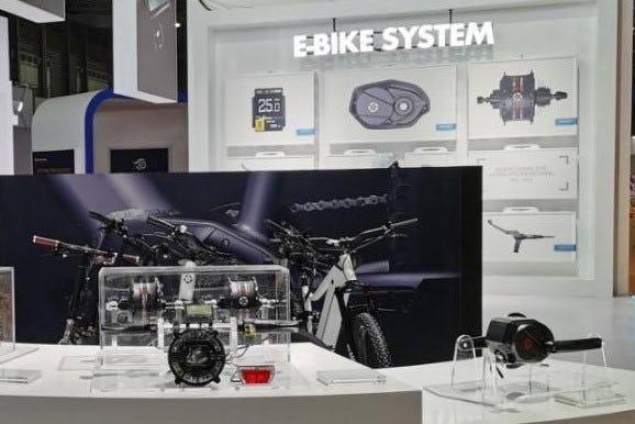 Wuxing introduced the CM2502 e-bike mid motor on its booth at the China Cycle show. – Photo Wuxing