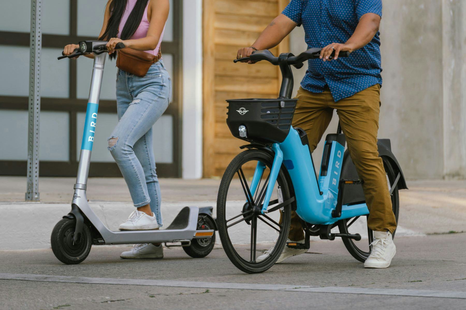 In addition to their presence with shared e-scooters, Bird, has announced it is now bringing e-bikes to European cities. - Photos Bird