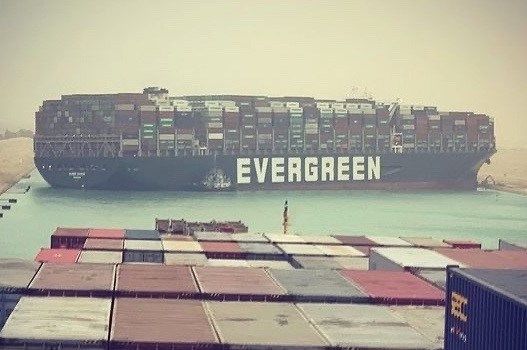 A large number of containers containing e-bikes, bicycles and components are on board the ship that blocked the Suez Canal. 